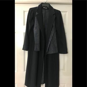 Vintage JOFELD Hockanum Fabric Forstmann Wool Full Length Coat made in USA